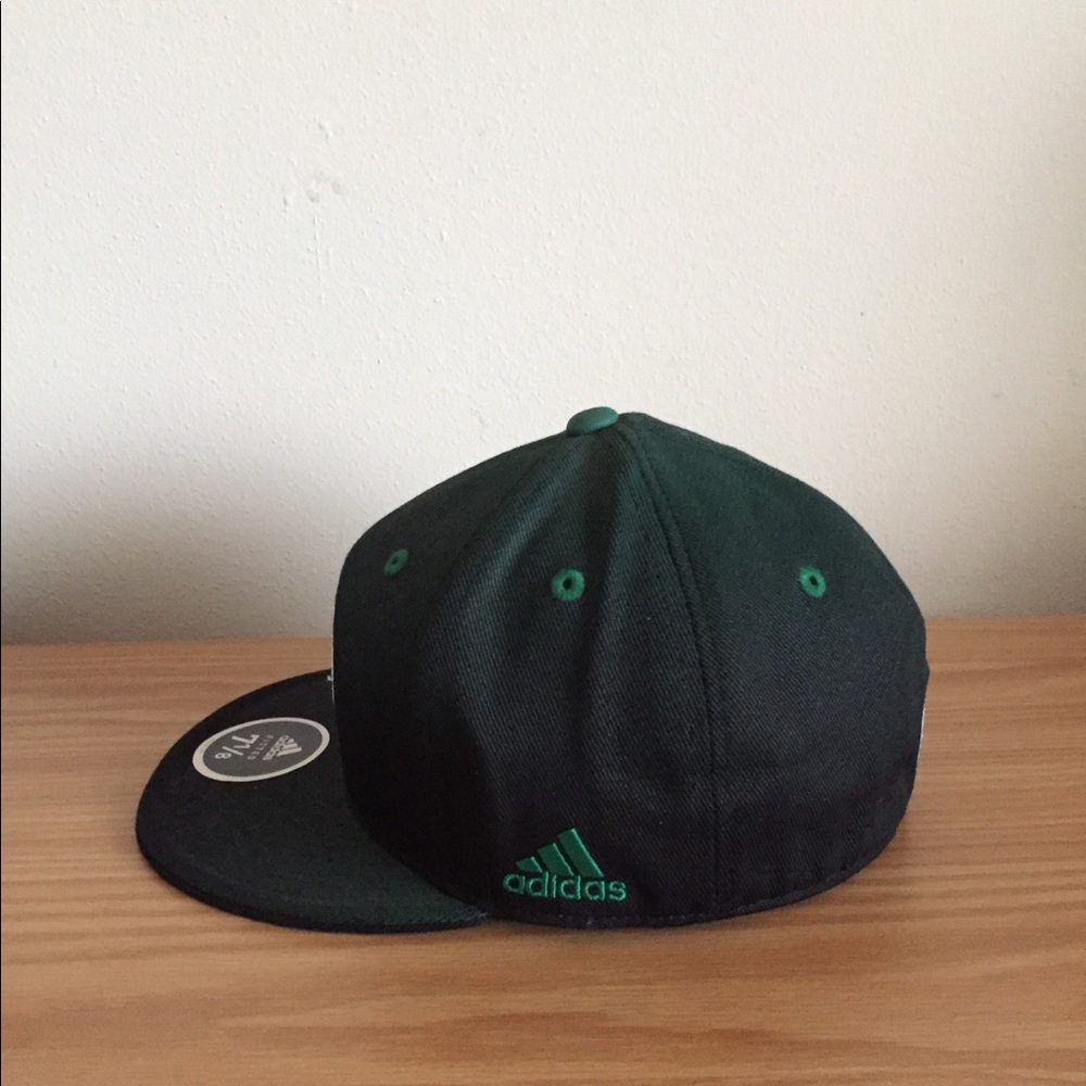 Adidas Celtics Flat Brim Fitted Cap - Picture 2 of 3